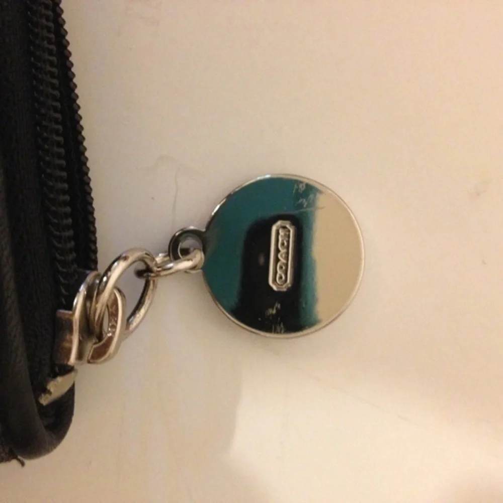 👛 COACH 👛 black optic large wristlet
